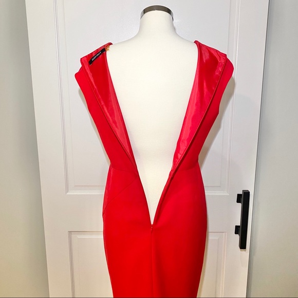 Ellen Tracy Red Sheath Dress - Picture 6 of 8